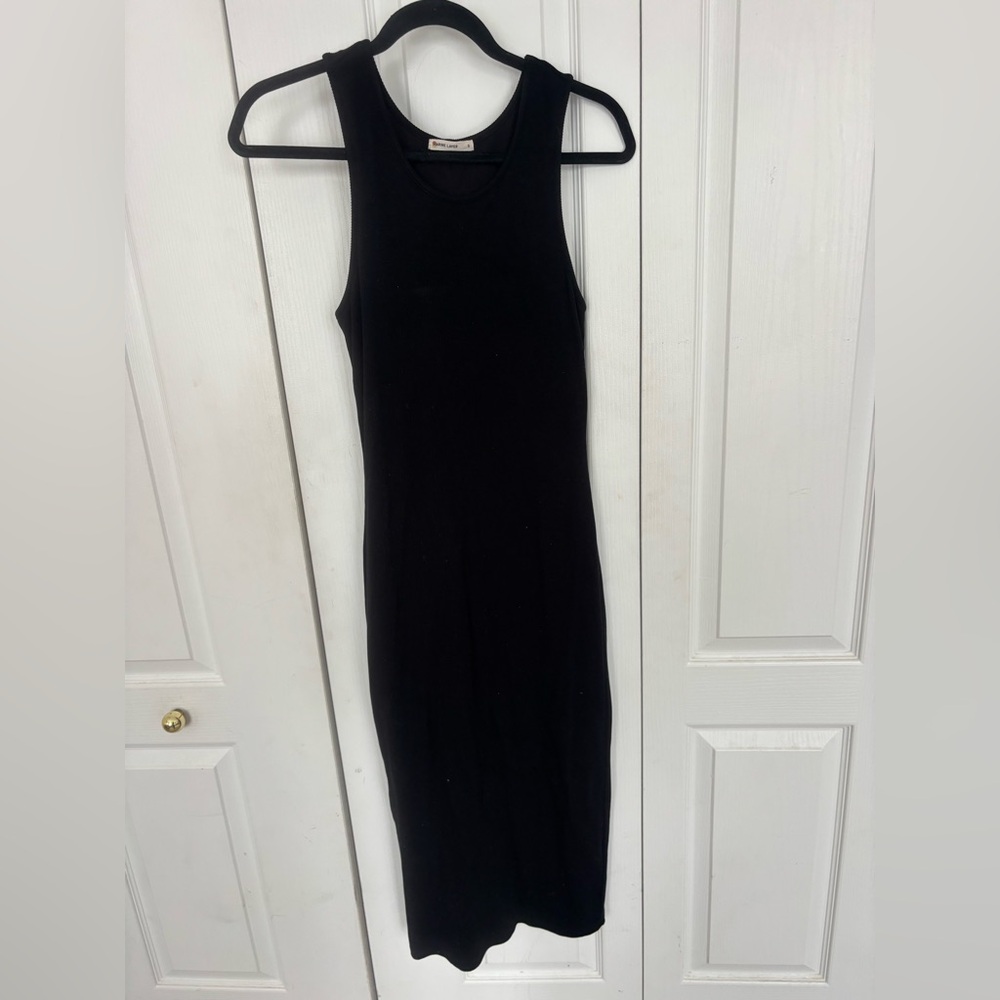 Marine Layer Black Midi Dress